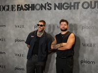 Benji & Telmo attend a photocall for Vogue Fashion's Night Out 2024 in Madrid, Spain, on September 13, 2024. (