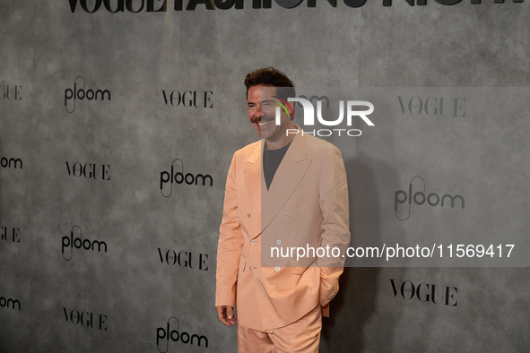 Miguel Carrizo attends the photocall for Vogue Fashion's Night Out 2024 in Madrid, Spain, on September 13, 2024. 