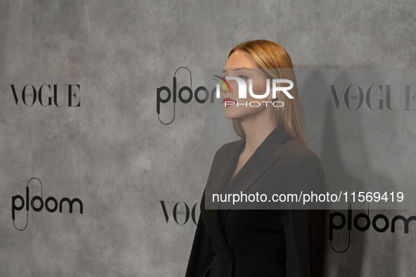 Alex Saint attends a photocall for Vogue Fashion's Night Out 2024 in Madrid, Spain, on September 13, 2024. 