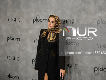 Lola Indigo attends the photocall for Vogue Fashion's Night Out 2024 in Madrid, Spain, on September 13, 2024. (