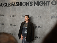 Carla Campra attends a photocall for Vogue Fashion's Night Out 2024 in Madrid, Spain, on September 13, 2024. (