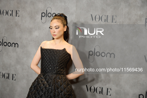 Chancha Huang attends a photocall for Vogue Fashion's Night Out 2024 in Madrid, Spain, on September 13, 2024. 