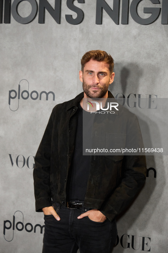 Fernando Guallar attends the photocall for Vogue Fashion's Night Out 2024 in Madrid, Spain, on September 13, 2024. 