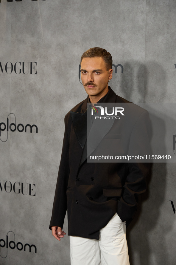 Alberto Jimenez attends the photocall for Vogue Fashion's Night Out 2024 in Madrid, Spain, on September 13, 2024. 