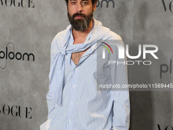 Mosises Nieto attends the photocall for Vogue Fashion's Night Out 2024 in Madrid, Spain, on September 13, 2024. (