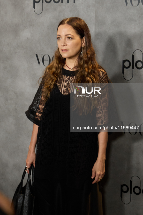 Natalia Lafurcade attends a photocall for Vogue Fashion's Night Out 2024 in Madrid, Spain, on September 13, 2024. 