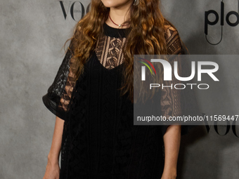 Natalia Lafurcade attends a photocall for Vogue Fashion's Night Out 2024 in Madrid, Spain, on September 13, 2024. (