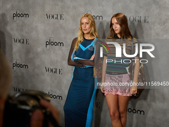 The Cuesta Sisters attend a photocall for Vogue Fashion's Night Out 2024 in Madrid, Spain, on September 13, 2024. (