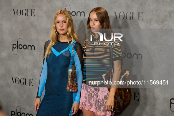 The Cuesta Sisters attend a photocall for Vogue Fashion's Night Out 2024 in Madrid, Spain, on September 13, 2024. 