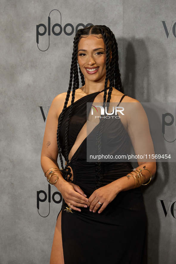 At a Chanel photocall during Vogue Fashion's Night Out 2024 in Madrid, Spain, on September 13, 2024 