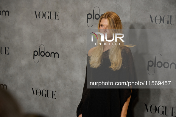 Katia Gutierrez Colomer attends a photocall for Vogue Fashion's Night Out 2024 in Madrid, Spain, on September 13, 2024. 