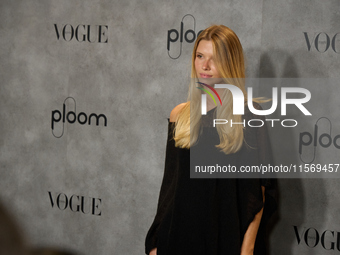 Katia Gutierrez Colomer attends a photocall for Vogue Fashion's Night Out 2024 in Madrid, Spain, on September 13, 2024. (