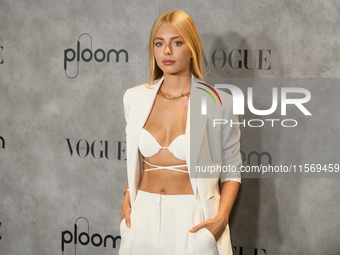 Mishel Gerzig attends a photocall for Vogue Fashion's Night Out 2024 in Madrid, Spain, on September 13, 2024. (