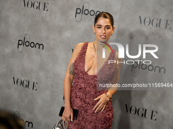 Anaju attends a photocall for Vogue Fashion's Night Out 2024 in Madrid, Spain, on September 13, 2024. (