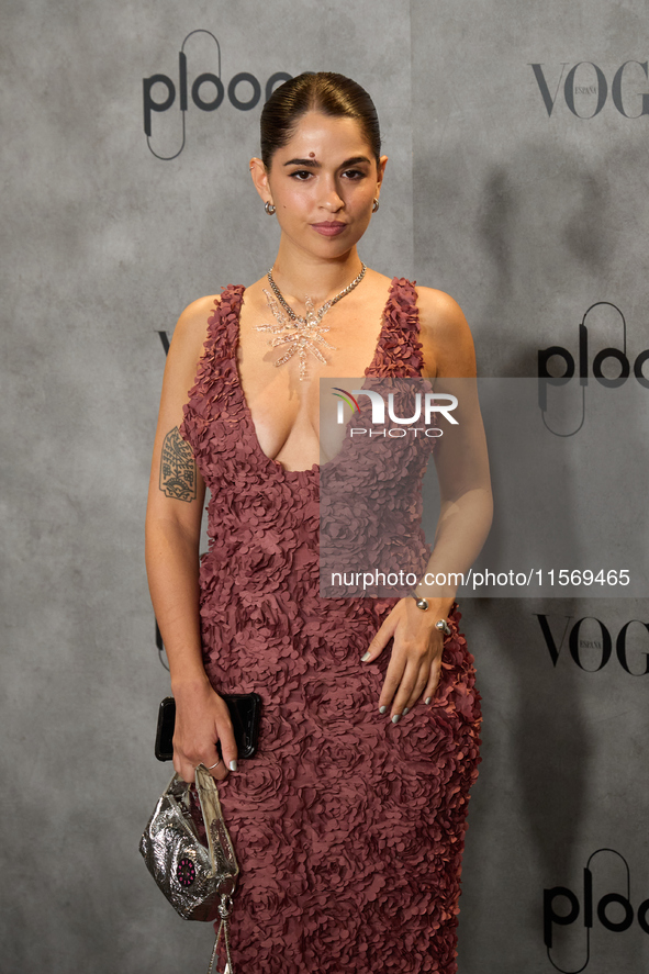 Anaju attends a photocall for Vogue Fashion's Night Out 2024 in Madrid, Spain, on September 13, 2024. 