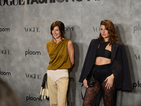 Paloma and Ximena attend the photocall for Vogue Fashion's Night Out 2024 in Madrid, Spain, on September 13, 2024. (