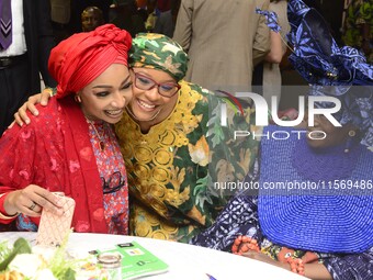 L-R: Minister of Art, Culture, and Creative Economy, Hannatu Musa Musawa; Director-General, Centre for Black and African Arts and Civilizati...