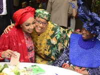 L-R: Minister of Art, Culture, and Creative Economy, Hannatu Musa Musawa; Director-General, Centre for Black and African Arts and Civilizati...