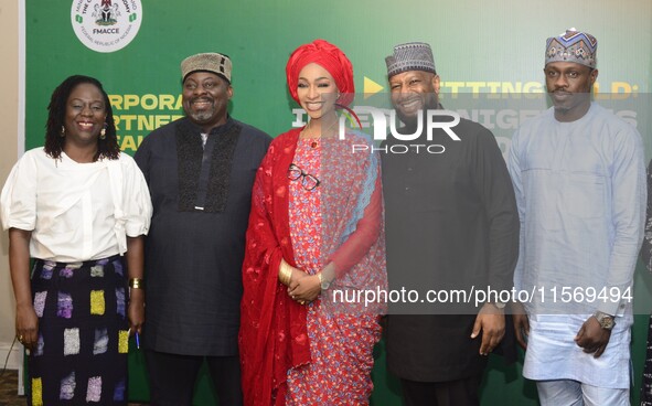 From left to right: Chief Executive Officer of the National Theatre, Tola Akerele; Director-General of the National Council for Arts and Cul...