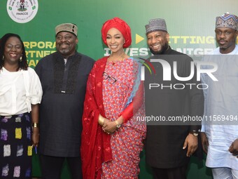 From left to right: Chief Executive Officer of the National Theatre, Tola Akerele; Director-General of the National Council for Arts and Cul...