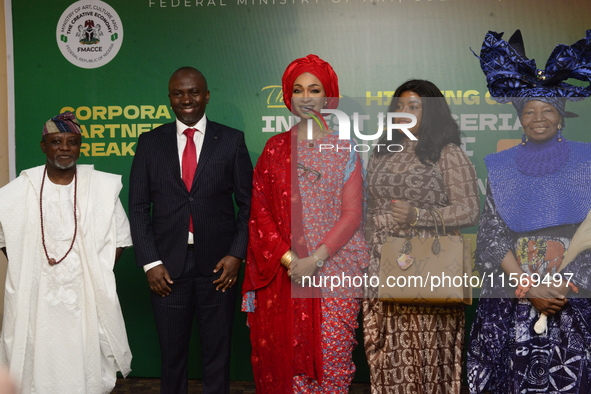 L-R: Director General, National Institute for Cultural Orientation, Otunba Biodun Ajiboye; Managing Director/CEO, 9mobile Nigeria, Obafemi B...