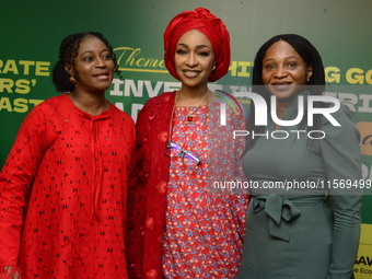 Minister for Art, Culture, and Creative Economy, Barr. Hannatu Musa Musawa (M), and guests pose for a photograph during the Ministry of Art,...