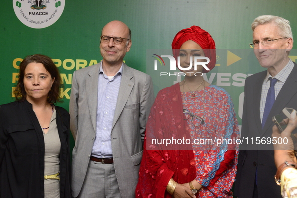 L-R: Director, Goethe-Institut Nigeria, Dr. Nadine Siegert; Consul General, Consulate General of the Kingdom of the Netherlands, Michel L.H....