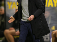 Harrogate Town Manager Simon Weaver during the Sky Bet League 2 match between Harrogate Town and Doncaster Rovers at Wetherby Road in Harrog...