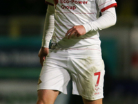 Luke Molyneux of Doncaster Rovers during the Sky Bet League 2 match between Harrogate Town and Doncaster Rovers at Wetherby Road in Harrogat...