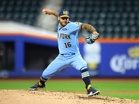 New York's Finest pitcher John Pignatelli #16 throws during the baseball game against the FDNY baseball team in the 'Battle of Badges' at Ci...