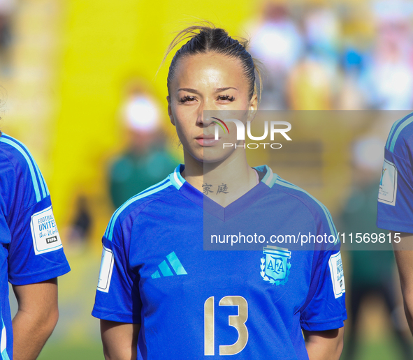 Luciana Perez of Argentina during the FIFA U-20 Women's World Cup 2024 match between Germany and Argentina at the Techo stadium in Bogota, C...