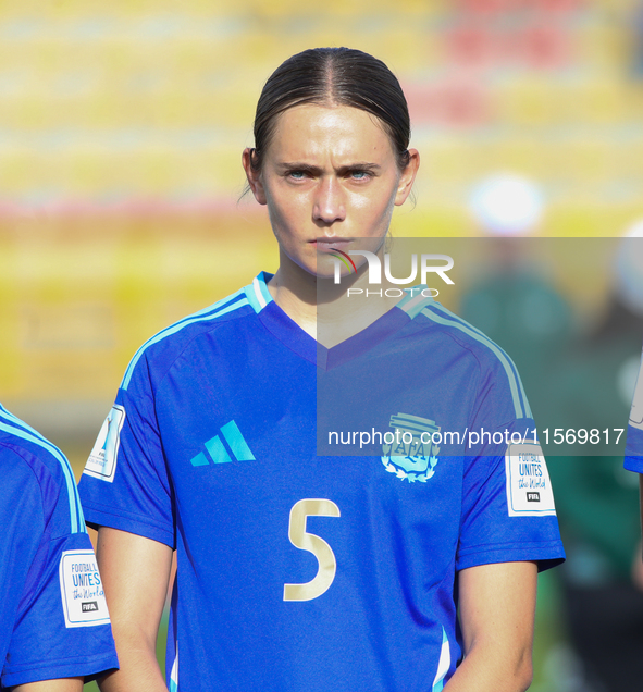 Samantha Weiss of Argentina during the FIFA U-20 Women's World Cup match between Germany and Argentina at the Techo stadium in Bogota, Colom...