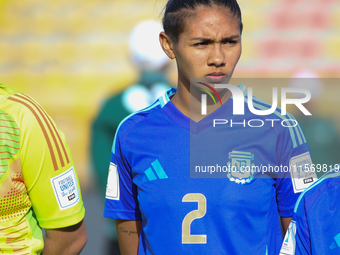 Camila Duarte of Argentina during the FIFA U-20 Women's World Cup 2024 match between Germany and Argentina at the Techo stadium in Bogota, C...