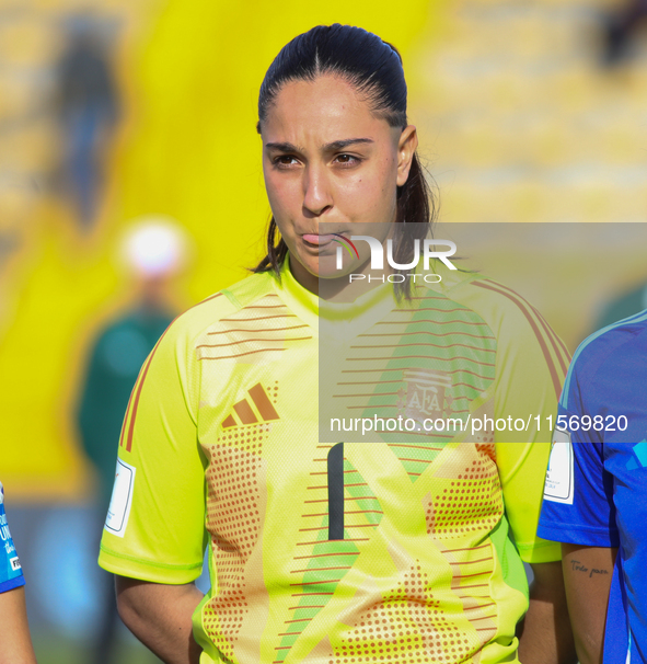 Paulina Aprile of Argentina during the FIFA U-20 Women's World Cup 2024 match between Germany and Argentina at the Techo stadium in Bogota,...