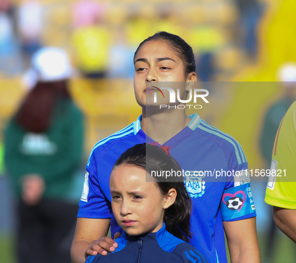 Sofia Dominguez of Argentina during the FIFA U-20 Women's World Cup 2024 match between Germany and Argentina at the Techo stadium in Bogota,...