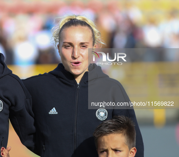 Jella Veit of Germany during the FIFA U-20 Women's World Cup 2024 match between Germany and Argentina at the Techo stadium in Bogota, Colomb...