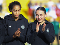 Cora Zicai and Loreen Bender of Germany during the FIFA U-20 Women's World Cup 2024 match between Germany and Argentina at the Techo stadium...