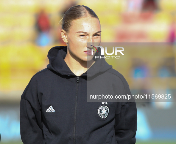 Sophie Nachtigall of Germany during the FIFA U-20 Women's World Cup 2024 match between Germany and Argentina at the Techo Stadium in Bogota,...