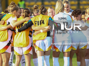 Germany players during the FIFA U-20 Women's World Cup 2024 match between Germany and Argentina at the Techo stadium in Bogota, Colombia, on...