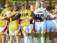 Germany players during the FIFA U-20 Women's World Cup 2024 match between Germany and Argentina at the Techo stadium in Bogota, Colombia, on...