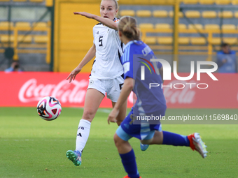 Vanessa Diehm of Germany controls the ball during the FIFA U-20 Women's World Cup 2024 match between Germany and Argentina at the Techo stad...