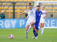 Alara Sehitler of Germany and Margarita Gimenez of Argentina fight for the ball during the FIFA U-20 Women's World Cup 2024 match between Ge...