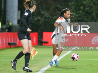 Lisa Baum of Germany controls the ball during the FIFA U-20 Women's World Cup 2024 match between Germany and Argentina at the Techo stadium...