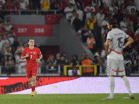 Kerem Akturkoglu of Turkey celebrates after scoring  during the UEFA Nations League 2024/25 League B Group B4 match between Turkiye and Icel...