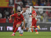 Orkun Kokcu of Turkey  during the UEFA Nations League 2024/25 League B Group B4 match between Turkiye and Iceland at Gürsel Aksel Stadium on...