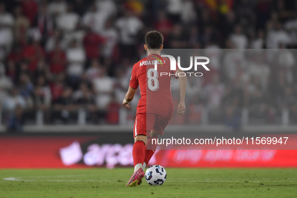 Arda Guler of Turkey   during the UEFA Nations League 2024/25 League B Group B4 match between Turkiye and Iceland at Gürsel Aksel Stadium on...