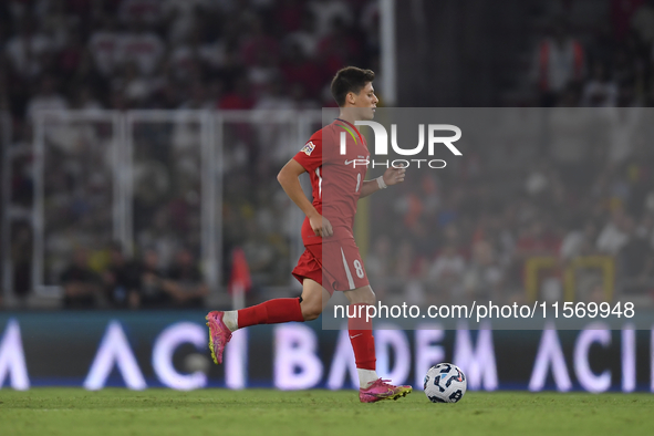 Arda Guler of Turkey   during the UEFA Nations League 2024/25 League B Group B4 match between Turkiye and Iceland at Gürsel Aksel Stadium on...