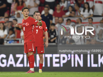 Arda Guler of Turkey   during the UEFA Nations League 2024/25 League B Group B4 match between Turkiye and Iceland at Gürsel Aksel Stadium on...