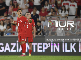 Arda Guler of Turkey   during the UEFA Nations League 2024/25 League B Group B4 match between Turkiye and Iceland at Gürsel Aksel Stadium on...