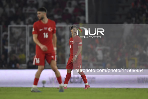 Arda Guler of Turkey   during the UEFA Nations League 2024/25 League B Group B4 match between Turkiye and Iceland at Gürsel Aksel Stadium on...